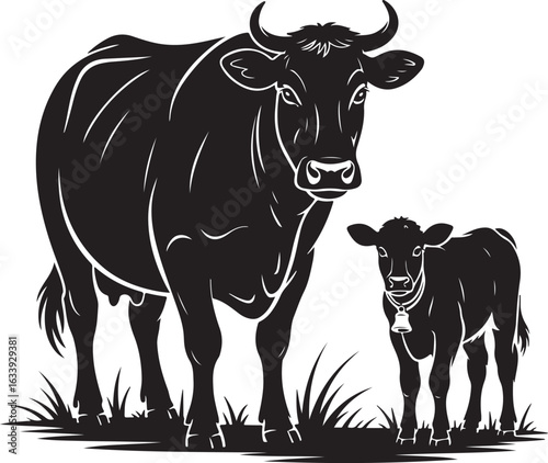 Cow Silhouette Vector | Farm Animal Clipart

Dairy Cow Silhouette | Rustic Farm Design

Standing Cow Silhouette | Livestock Animal Art

Black Cow Silhouette | Cattle Vector Illustration

Cow Outline S