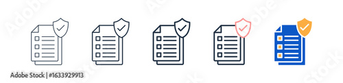Protocols different style icons set vector illustration. 
