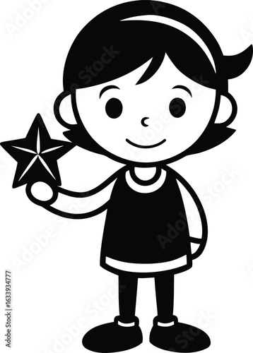 Illustration de dessin animé vectoriel d'un jeune garçon avec un sourire drôle