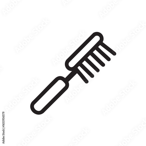 A line drawing of a toothbrush.