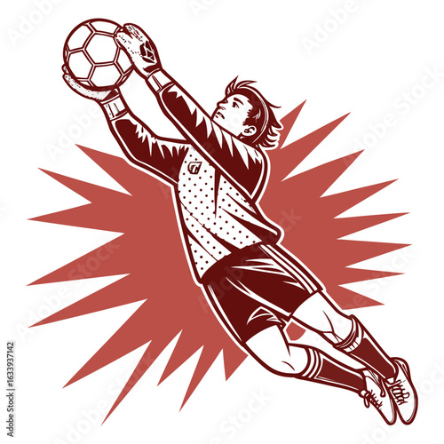"Dynamic Soccer and Football Illustrations of Players, Referees, and Game Actions"
