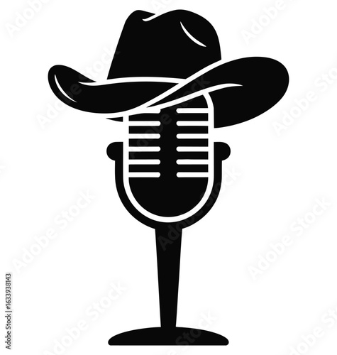 Cowboy hat microphone music sound