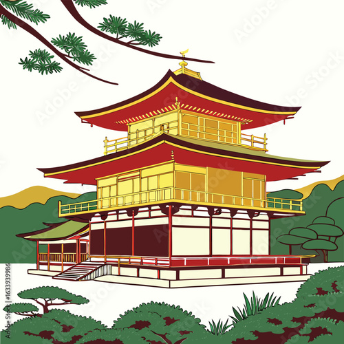 chinese temple in the park