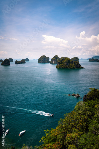 tropical landscape of hong island in krabi, thailand