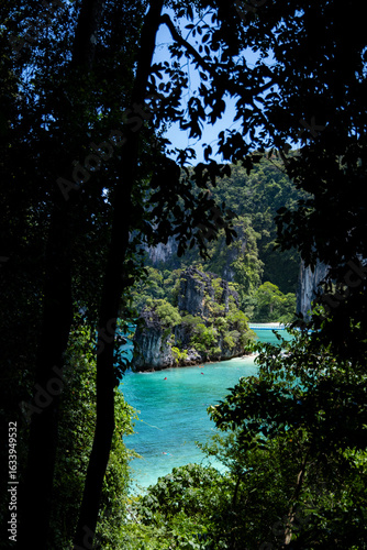tropical landscape of hong island in krabi, thailand
