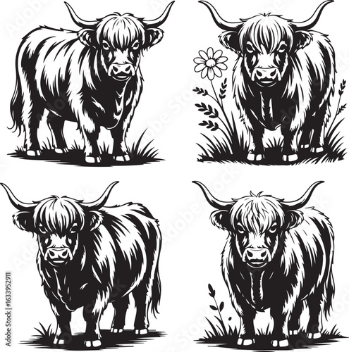 Cow Silhouette Vector | Farm Animal Clipart

Dairy Cow Silhouette | Rustic Farm Design

Standing Cow Silhouette | Livestock Animal Art

Black Cow Silhouette | Cattle Vector Illustration

Cow Outline S