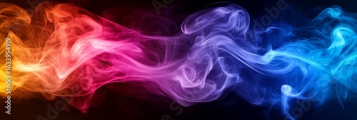 Wallpaper Mural Vibrant Multicolored Smoke Layers and Swirls Creating a Mesmerizing Motion Graphic Effect Design Torontodigital.ca