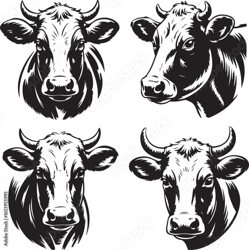 Cow Silhouette Vector | Farm Animal Clipart

Dairy Cow Silhouette | Rustic Farm Design

Standing Cow Silhouette | Livestock Animal Art

Black Cow Silhouette | Cattle Vector Illustration

Cow Outline S