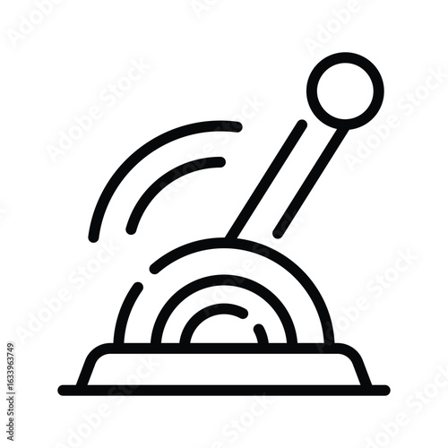 Catch a sight of this latest outline style icon of lever