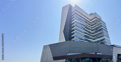 Low Angle View of the Modern Medicana Hospital Building