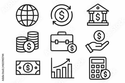 business icons set