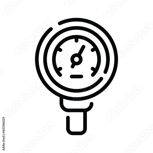 Check out our latest line style icon of pressure meter