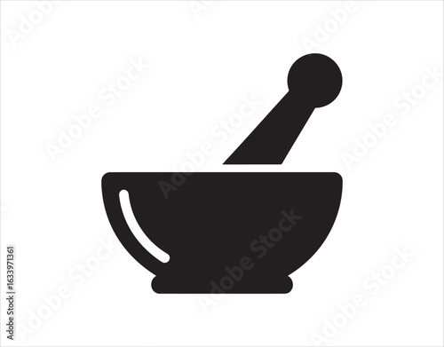Cool Vector Icon representing Mortar & Pestle

