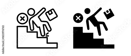 Mistake multiple icon set of two.line and glyph vector illustration