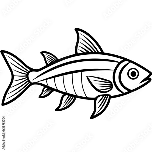 Neon Tetra Minimal Vector