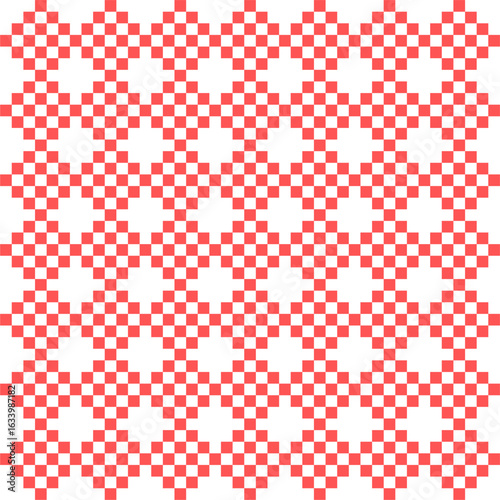 Seamless Geometric Optical Illusion Pattern 