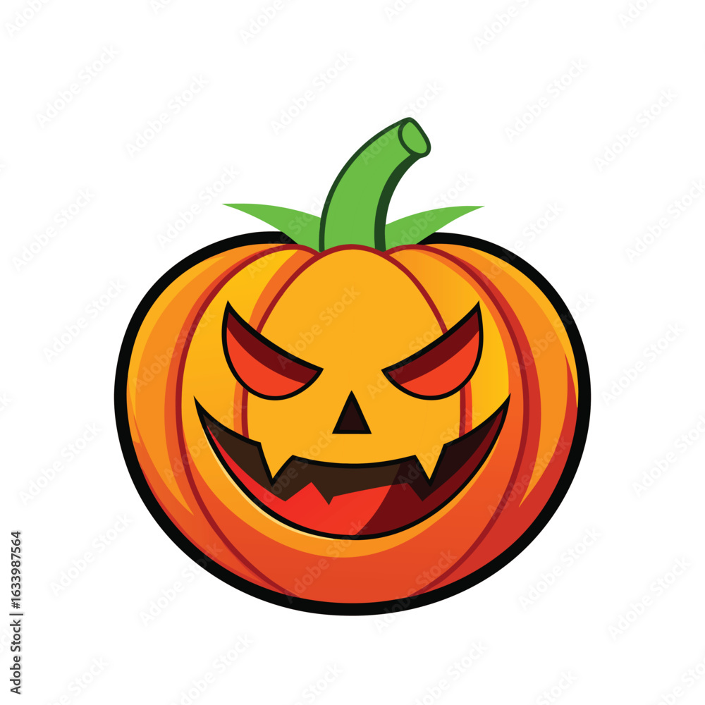 Naklejka premium jack o lantern halloween