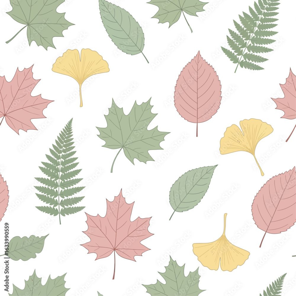 Fototapeta premium A gentle and whimsical seamless pattern of a celestial night sky with pastel stars and moons.