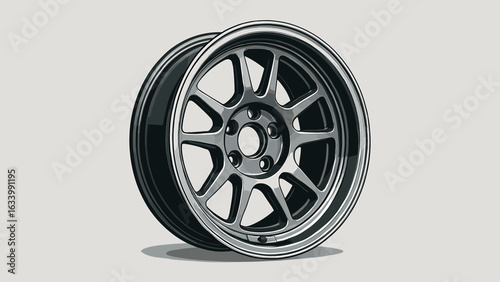 3D Car Wheel Racing Look