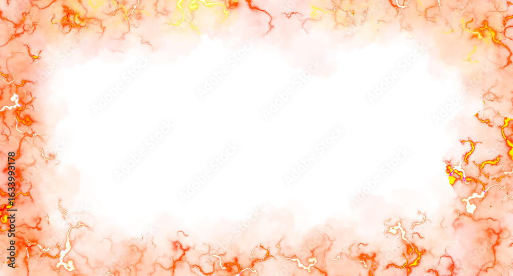 Obraz premium Fiery Explosion with Electric Sparks