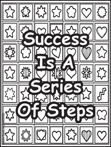 Motivational coloring page: Printable Mosaic pattern to color: Affirmation saying to color for kids and adults