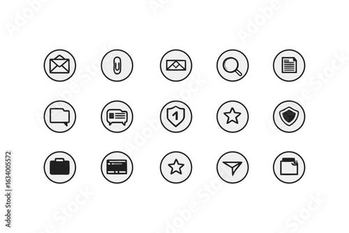 Email Reply and Forward Icons – UI Vector Set