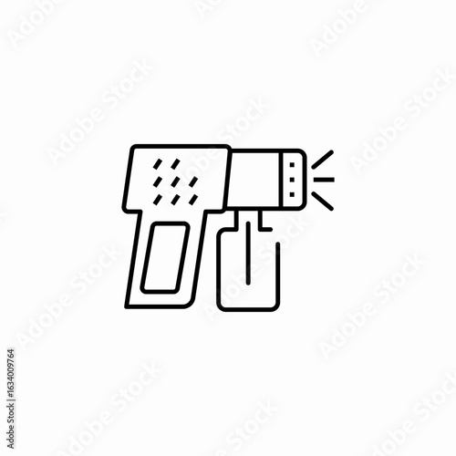 spray gun paint icon sign vector
