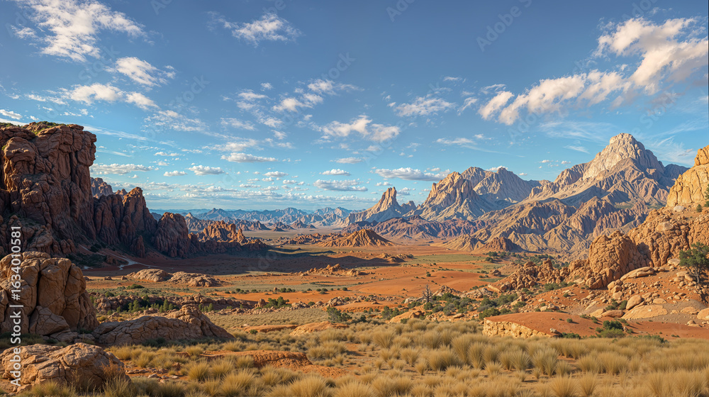 Naklejka premium Prehistoric deep Valley 12K panorama