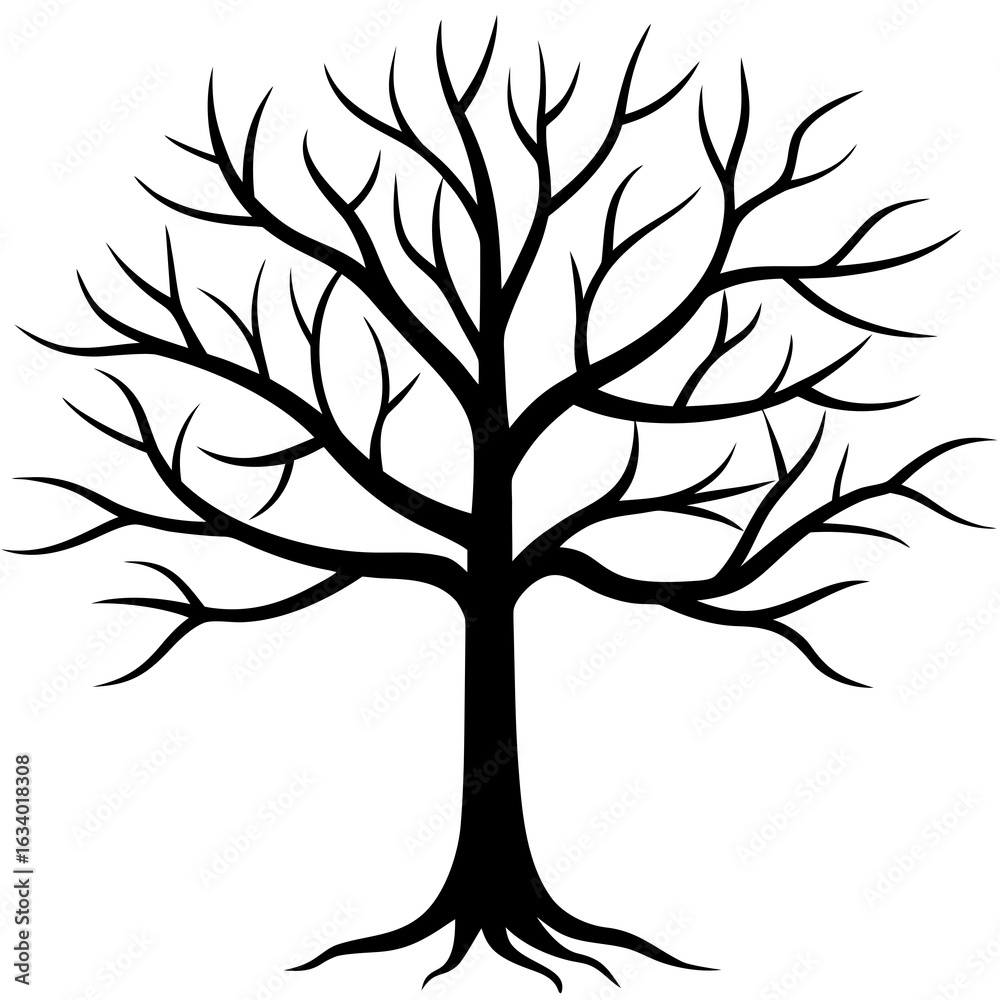 Fototapeta premium vector tree silhouette