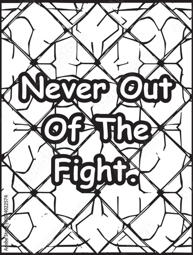 Motivational quote coloring page: Mosaic pattern background: Empowering words to color