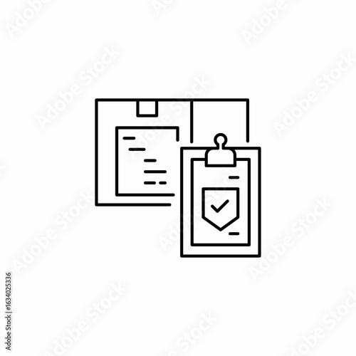 clipboard checklist icon sign vector