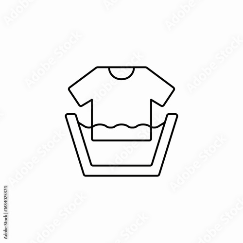 clothes wash icon sign vector