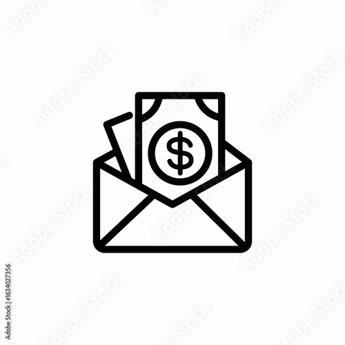 salary wage icon sign vector