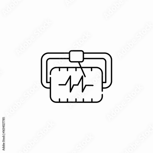 seismometer earthquake icon sign vector