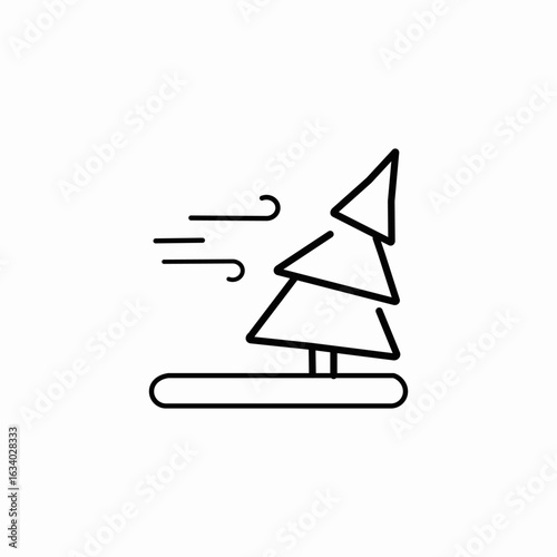 strong wind icon sign vector