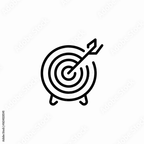 target reached icon sign vector
