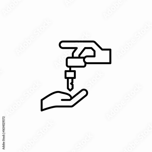 valet service icon sign vector