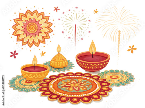 Diwali Celebration: Festive Lights and Fireworks
