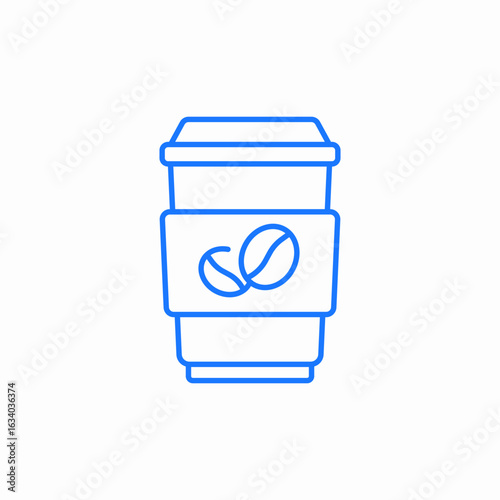 cup of coffee icon sign vector