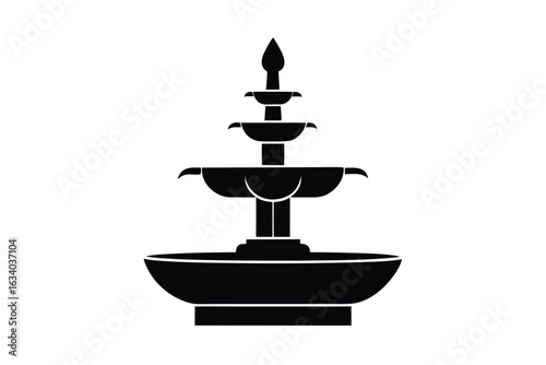 fountain vector icon silhouette illustrations