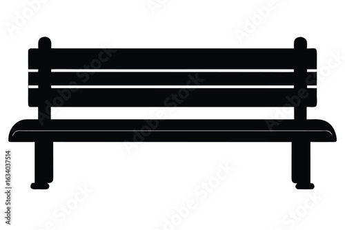 bench vector icon silhouette illustrations