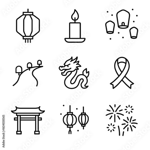 Lantern Festival Icons