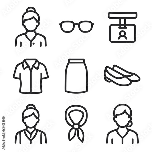 Librarian Icon Set