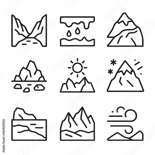 Glacier Icon Set