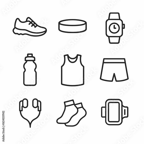 Running Gear Icons