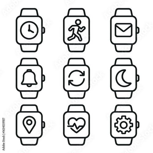 Smartwatch Activity Icons