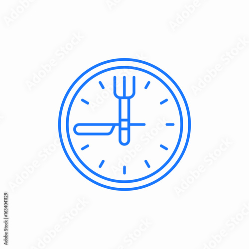 meal time icon sign vector