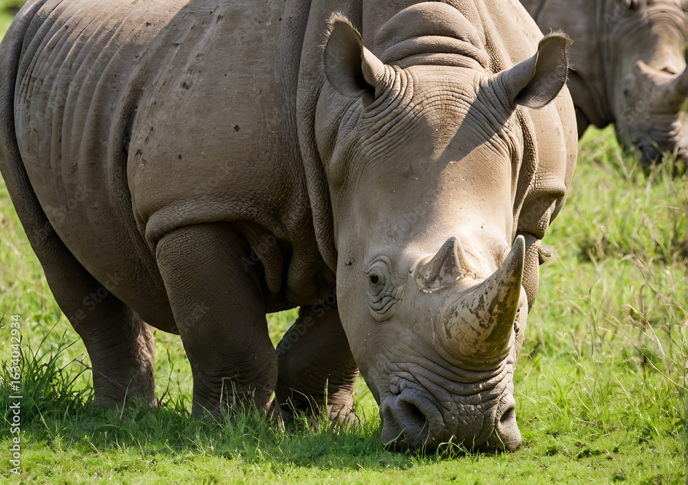 Fototapeta premium rhino in the wild
