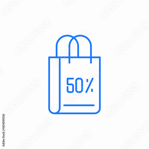 50% off sale icon sign vector