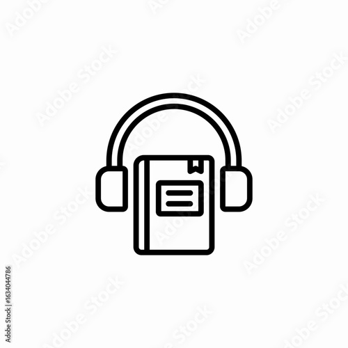 audio book icon sign vector